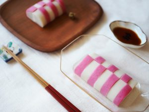 「御節料理」 - 第三道 - 紅白魚糕 （紅白蒲鉾）