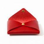 Il Bisonte 卡片套 (Vacchetta 紅色) Button Coin Case - Vacchetta Red