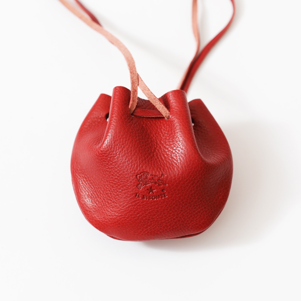 Il Bisonte 小物袋 (Vacchetta 紅色) Coin Case - Vacchetta Red