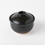 有田燒土鍋 黒釉 (1.5合)