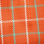 Letra Mercado 編織袋 - WINDOWPANE - 橙 / 白 / 薄荷綠 (M)