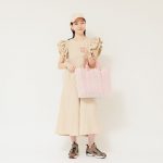 Letra Mercado 編織袋 - MINI CHECK - 橙 / 白 (M)