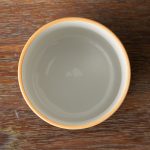 美濃燒晉山窯 和紙染 茶杯 青海波紋