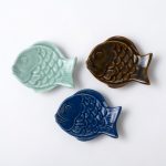 魚型豆皿 青瓷