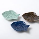 魚型豆皿 青瓷